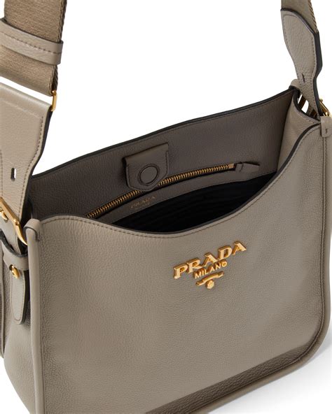 prada hobo leather|prada adjustable shoulder.